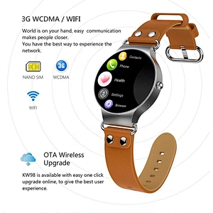 kw98 Heart Rate monitor Remote Camera SIM Card kids 4g  Wifi GPS bluetooth golf  smartwatch