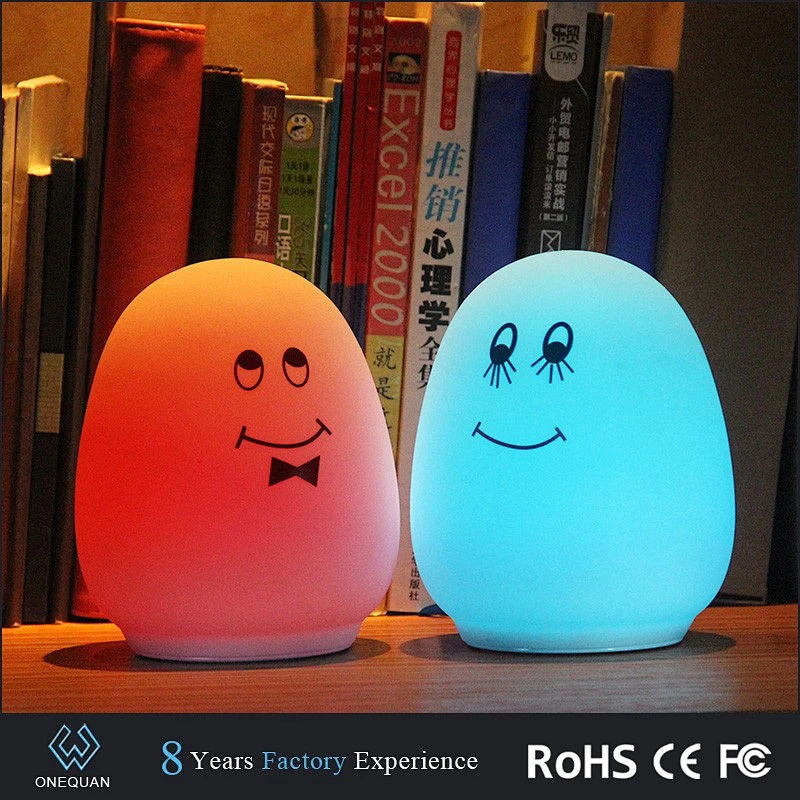 New Products Silicone Customized Flashing LED Night Lights