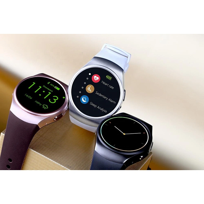 Wholesale Model KW18 Smart Watch High Quality Round Screen Smart Watch IPS Heart Rate Monitor SIM card Slot with Dial Call