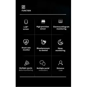 2020 factory wholesale X1 PPG ECG smart watch with sleep monitor reminder smart bracelet