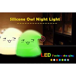 Mini Qute Colors Changing Hat LED Night Light for Gift