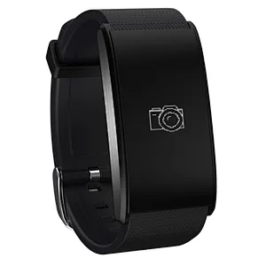 Heart rate Blood Pressure monitor Metal wristband waterproof sports A58 smart bracelet with remote camera