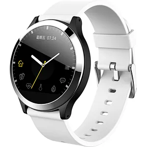 Shenzhen Factory 1.22 Round ECG+PPG monitor B65 Smartwatch multiple dials switch IP67 waterproof lemfo Smart watch for Samsung