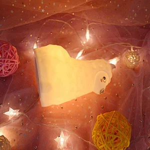 Colourful Silicone Lamp For Children Custom Lovely Switch Mid Version Led Silicone Night Light for Christmas