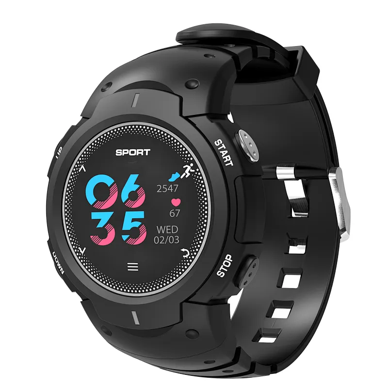 Color Screen Waterproof F13 Smart Watch With CE ROHS Outdoor Sport Swimming Watch