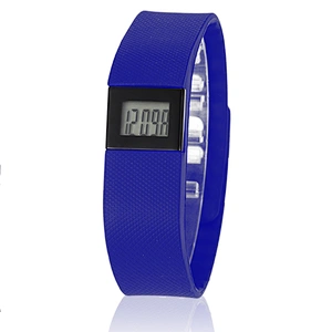 2019 cheapest electronic pedometer hand-ring fitness watch record mile Calories tracking silicone bracelet