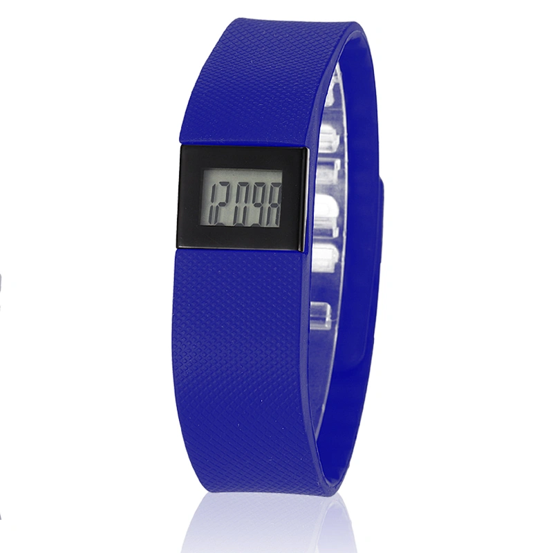 2019 cheapest electronic pedometer hand-ring fitness watch record mile Calories tracking silicone bracelet