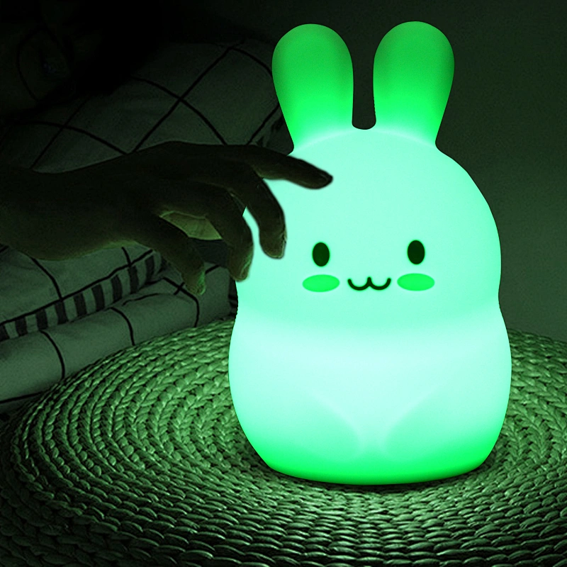 Adorable Silicone Led Night Light Touch Sensor Beside Led Table Lamp Battery Night Lamp