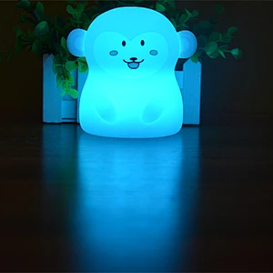 Monkey night light USB Rechargeable Children Gift Baby silicone night light