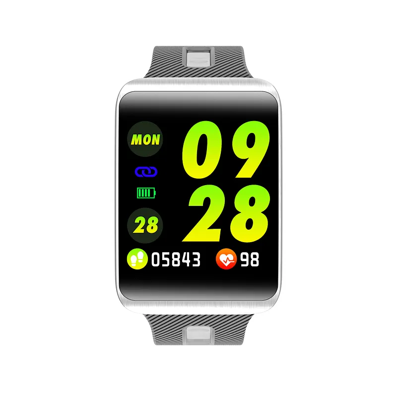 Custom Dial Multi-Sports Mode GT98 Smart Watch Waterproof IP67 Tracker Long Standby Replacible Strap Wristwatch