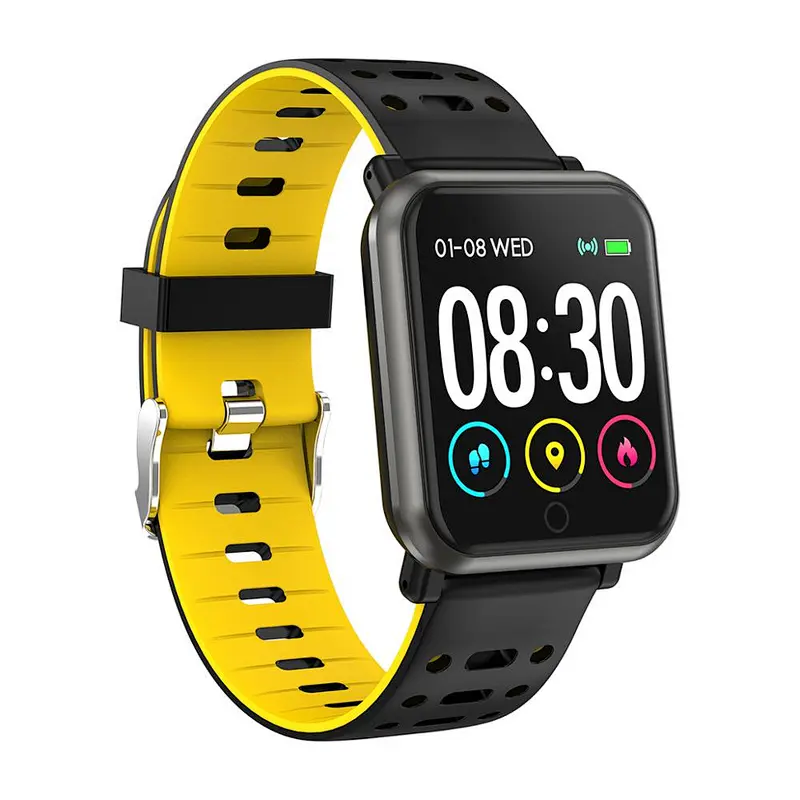 Factory price smart sports watch P11 HD round display heart rate monitor IP68 waterproof health smart bracelet