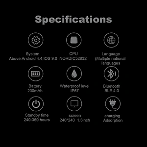 L16 smart watch with bluetooth heart rate blood pressure measure sport fitness tracker pedometer for android ios