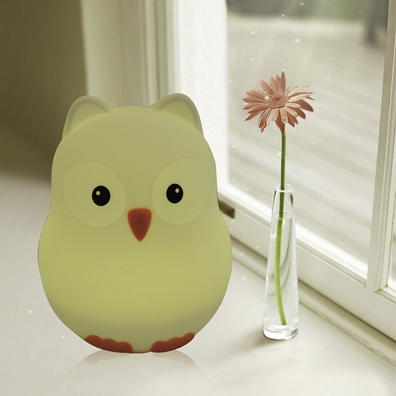 Baby Night Light Multicolor Silicone Cute Animal night Light Colorful Usb Charging night light for Kids