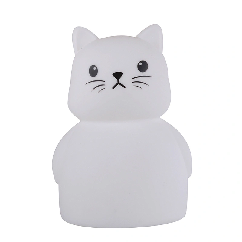 New Design Kids Night Light Led Lamp Cute Cat Night Lamp Colorful Rainbow Nite Lite