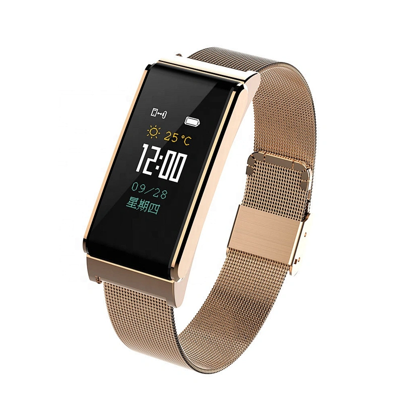 B15 Heart Rate Timing Monitor Fitness Tracker Bluetooth Steel Smart Bracelet Watch