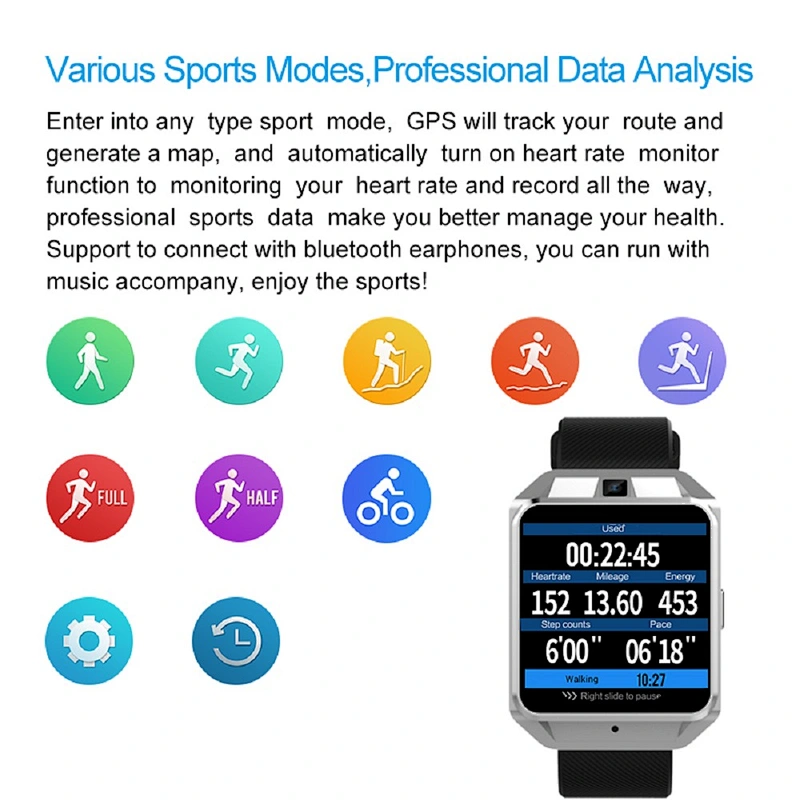 H5 Smart Watch Support  4G GPS WiFi Heart Rate Blood pressure monitor smartwatch wifi Smart watch