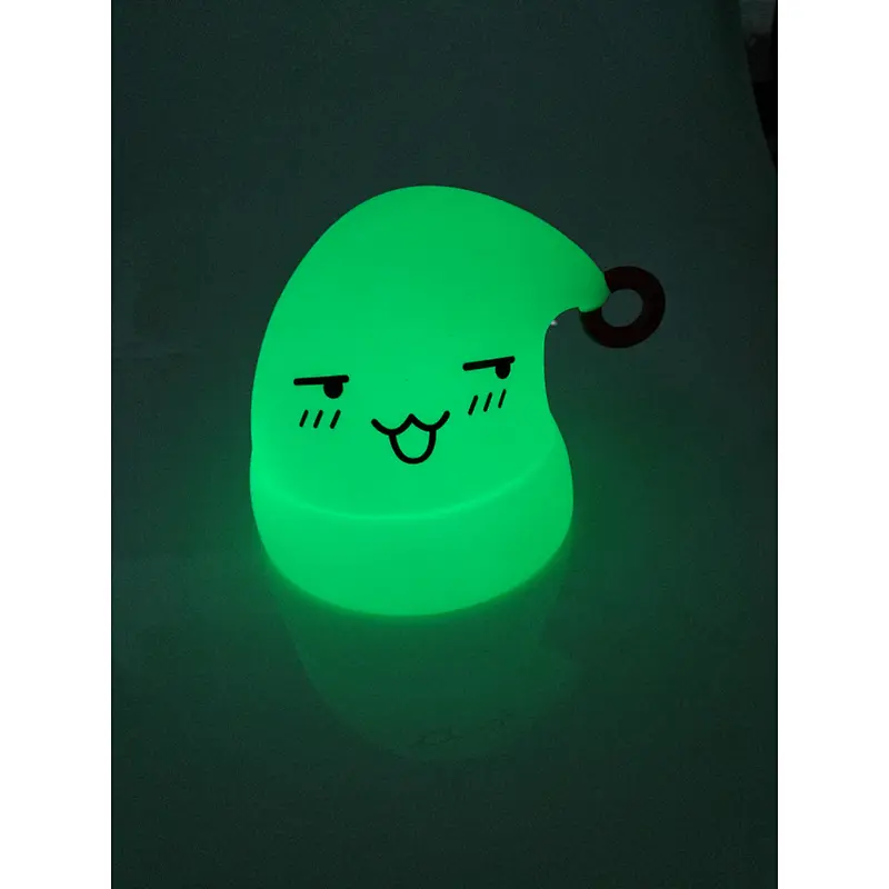 Portable Silicone LED Multicolor Children Night Light, USB Rechargeable Night Lamp with Warm White & 7-Colour Changing Modes