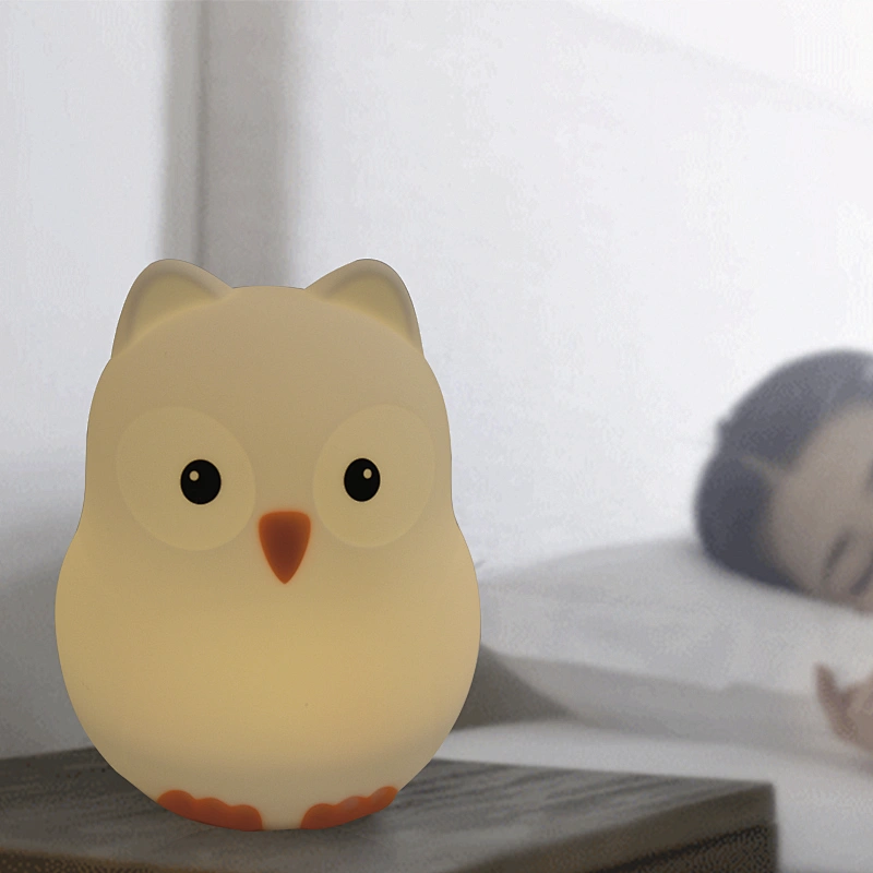 Baby Night Light Multicolor Silicone Cute Animal night Light Colorful Usb Charging night light for Kids