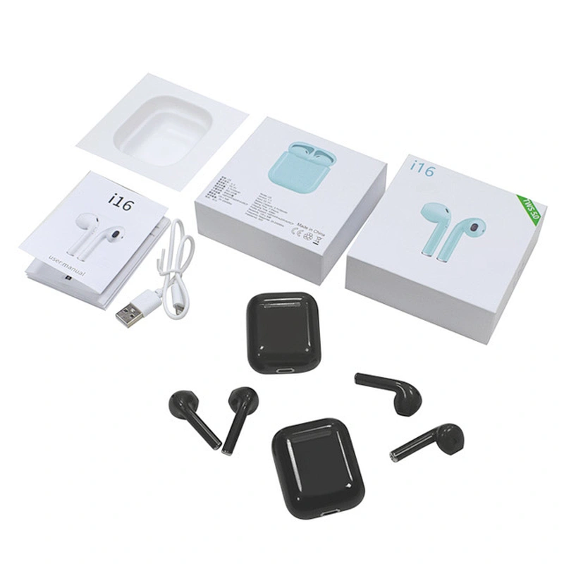 i16 TWS Mini  Bluetooth 5.0 Earphone Wireless Earbuds Ear Touch pod with  Magnetic Charging Box PK i10 i11 i12