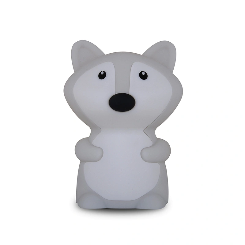 Custom Environmental-friendly Switch Fox Led Tap Silicone Night Light Battery Colorful Lamps