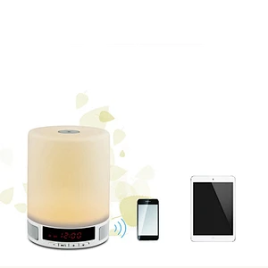 Hot selling 2017 amazon colorful silicone led night light speaker bluetooth