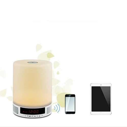 Hot selling 2017 amazon colorful silicone led night light speaker bluetooth