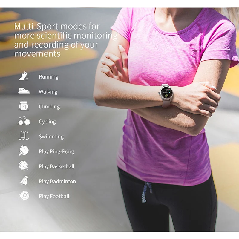 IP68 Rank Waterproof Link To Health Multi-Function Measure Heart Rate and Blood Pressure, Smart Watch IOS/Android