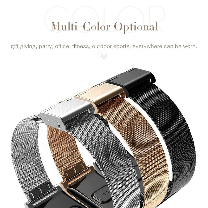 New Product B23 Color Screen IP67 Waterproof Heart Rate Monitor Fitness Tracker Stainless Steel Smart Bracelet For IOS Android