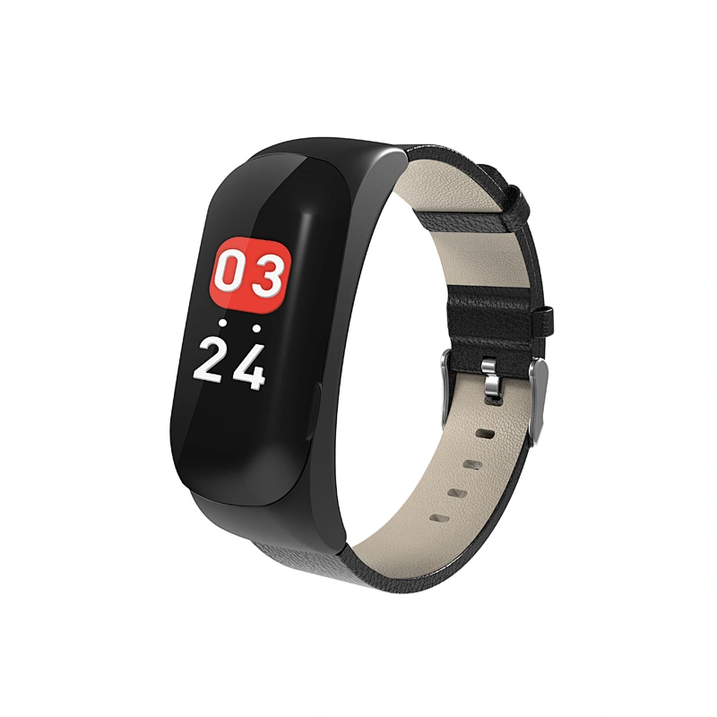2019 new technology portable color screen smart bracelet with Bluetooth headset blood pressure sleep monitor fitness wristband