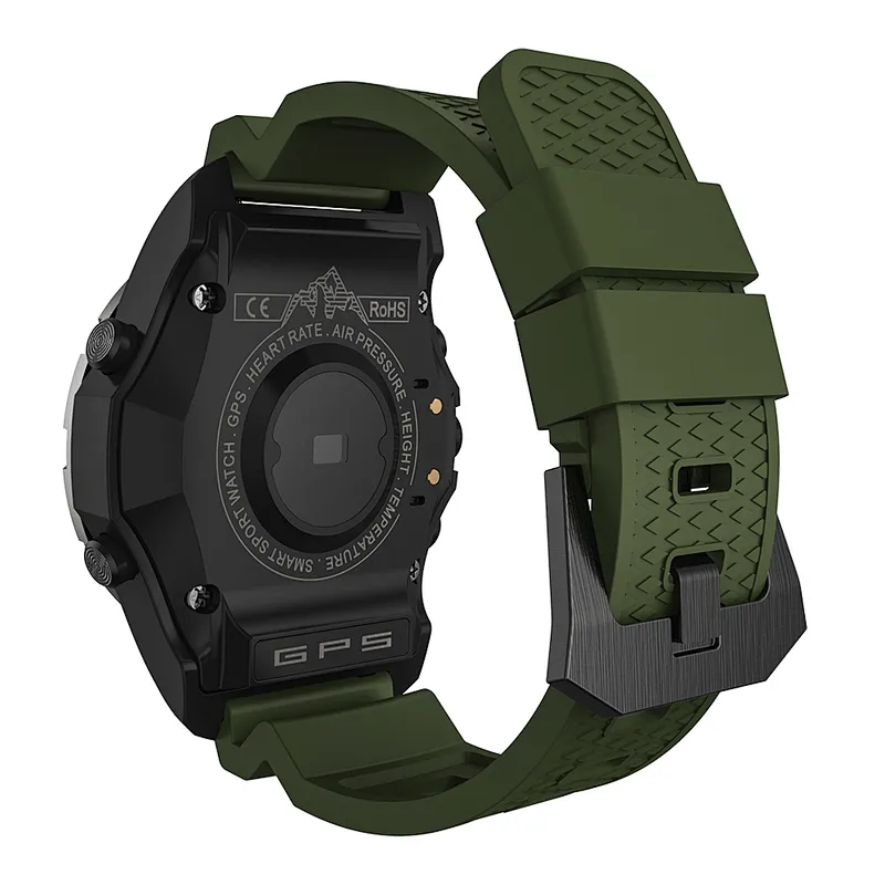 Hot Selling S966 GPS Sports Smart Watch Heart Rate Monitor ECG Altitude Waterproof IP67 Pedometer Temperature Compass watch