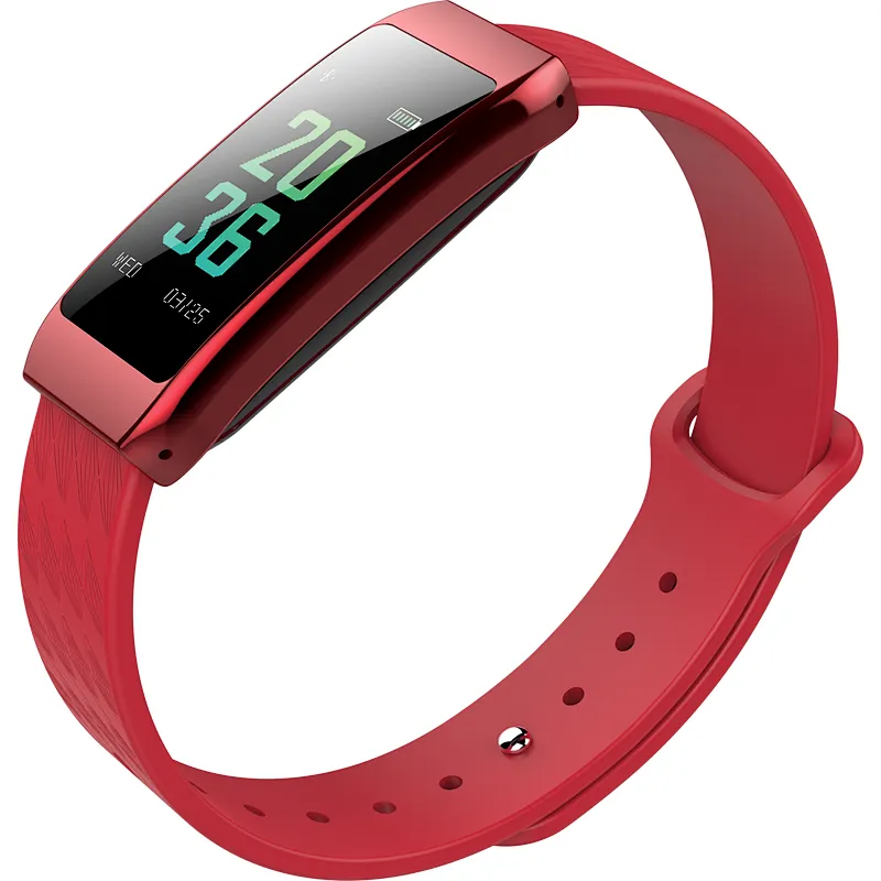 B28 Lady Bluetooth silicone band Heart Rate Monitor Fitness Tracker Smart Bracelet With IP67 Waterproof