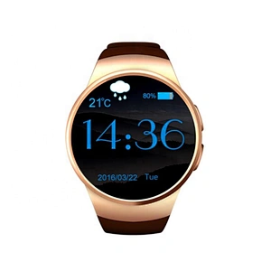 Wholesale Model KW18 Smart Watch High Quality Round Screen Smart Watch IPS Heart Rate Monitor SIM card Slot with Dial Call