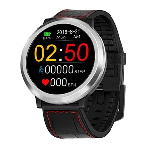 Genuine Leather High Quality Q68 Sportwatch 3D Dynamic UI Blood Pressure Monitor Smartwatch GPS Tracking Fitness Swimming