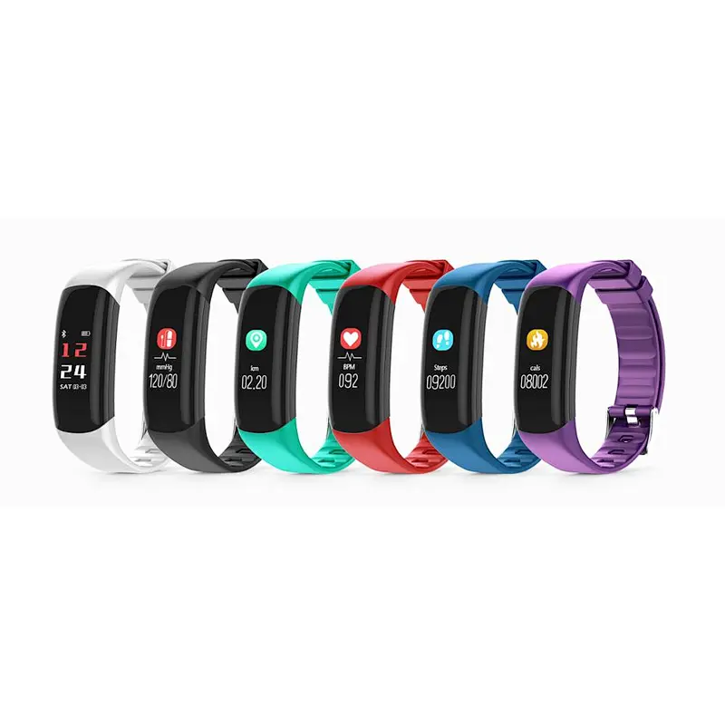 2019 Colorful p7 Smart Bracelet Heart Rate/Blood Pressure Monitor  IP67 Waterproof  Fitness Tracker Wristband