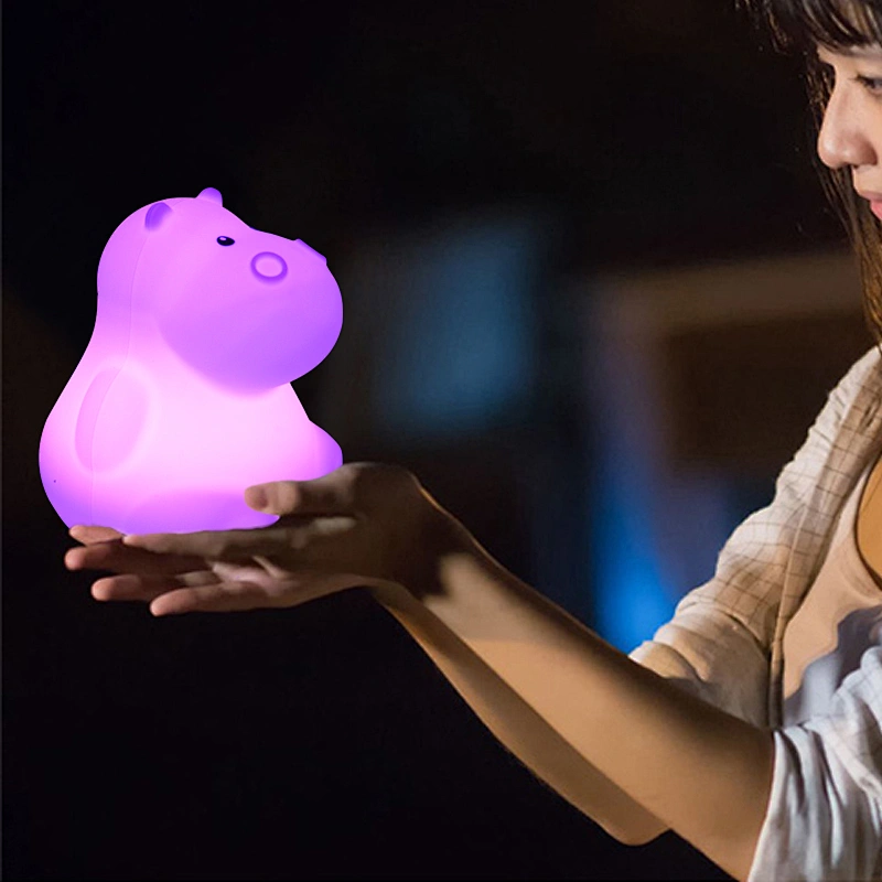 Creative led children's room small silicone night light for Christmas Gifts baby Bedroom night lamp