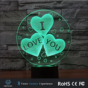 Hot selling Hot selling 2019 amazon Illusion acrylic light 3D lamp