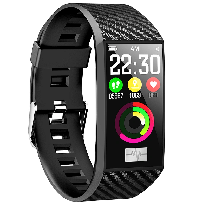 1.14 inch large screen fitness tracker DT58 smart bracelet ECG+PPG monitor outdoor mode IP68 waterproof sports watch