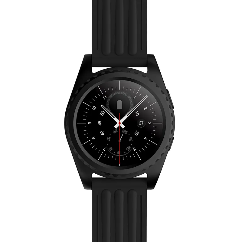 GS3 MTK2502C Blue tooth Metal Smart Watch Hear Rate Monitor Water Resistant 1.2