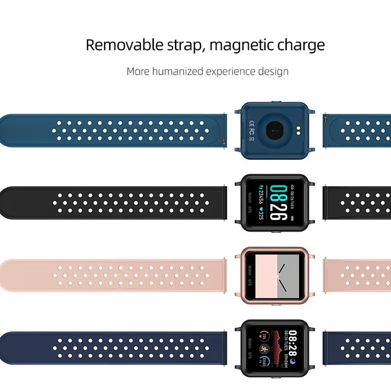 P8 Smart Watch Blood Pressure OLED Touch Screen Waterproof Heart Rate Monitor Smartwatch Health Bracelet for iOS Android