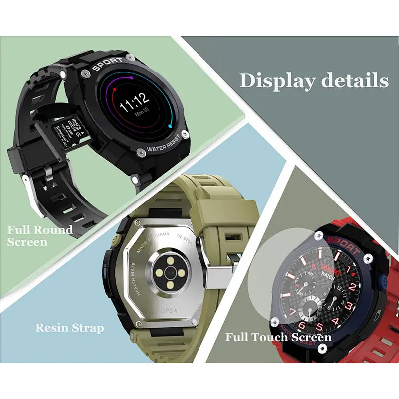 DT97 GPS Bluetooth Calling Outdoor smart watch Multisport tracking smart bracelet
