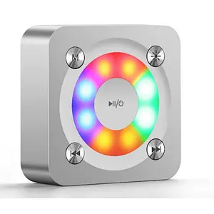 Fashion design A9 LED flashing light Speaker with TF card play  handfree Portable Musical Audio