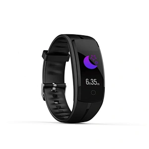 Waterproof QS100 Smart Bracelet Heart Rate Monitor Pulse Meter Fitness Tracker Bluetooth Sports Wristband