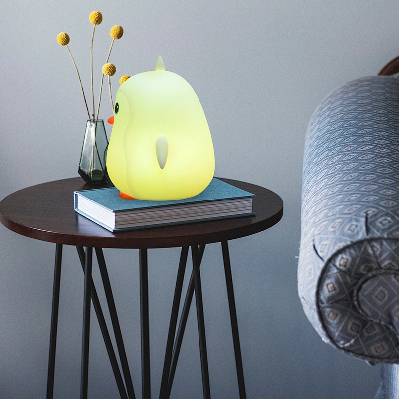 Silicone Egg Light Smart Sensor Led Eggshell Cartoon Lamp Birthday Gift Chicken Night Light For Nursery Baby Kids