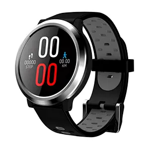 Genuine Leather High Quality Q68 Sportwatch 3D Dynamic UI Blood Pressure Monitor Smartwatch GPS Tracking Fitness Swimming