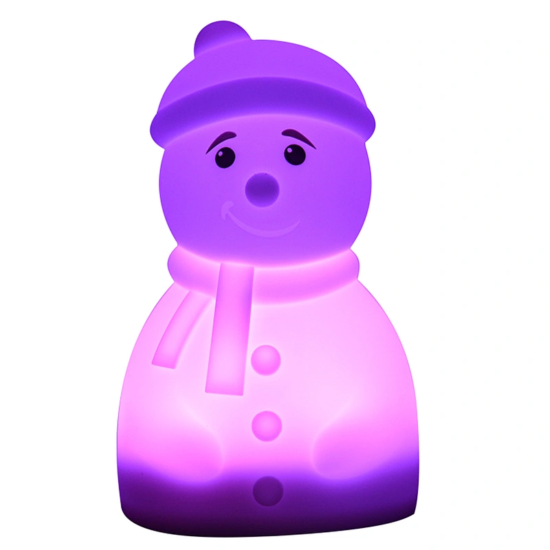 Touch Light Rechargeable Cute Snowman Dimmable  Bed Light for Toddlers