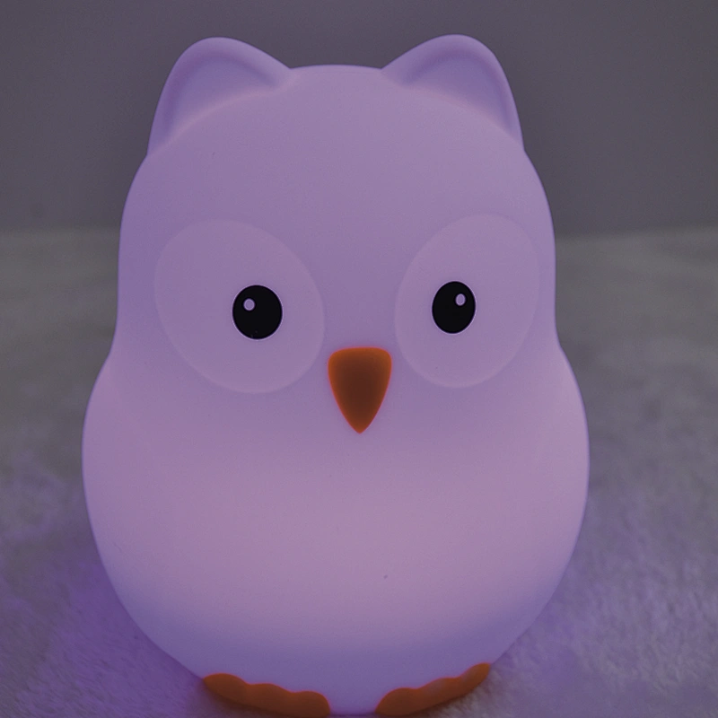 Baby Night Light Multicolor Silicone Cute Animal night Light Colorful Usb Charging night light for Kids
