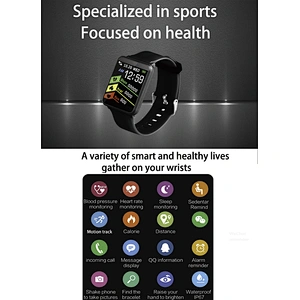 Touch Control F1 Smart Bracelet Heart Rate Blood Pressure Blood Oxygen Monitor Smart band With IP67 Waterproof