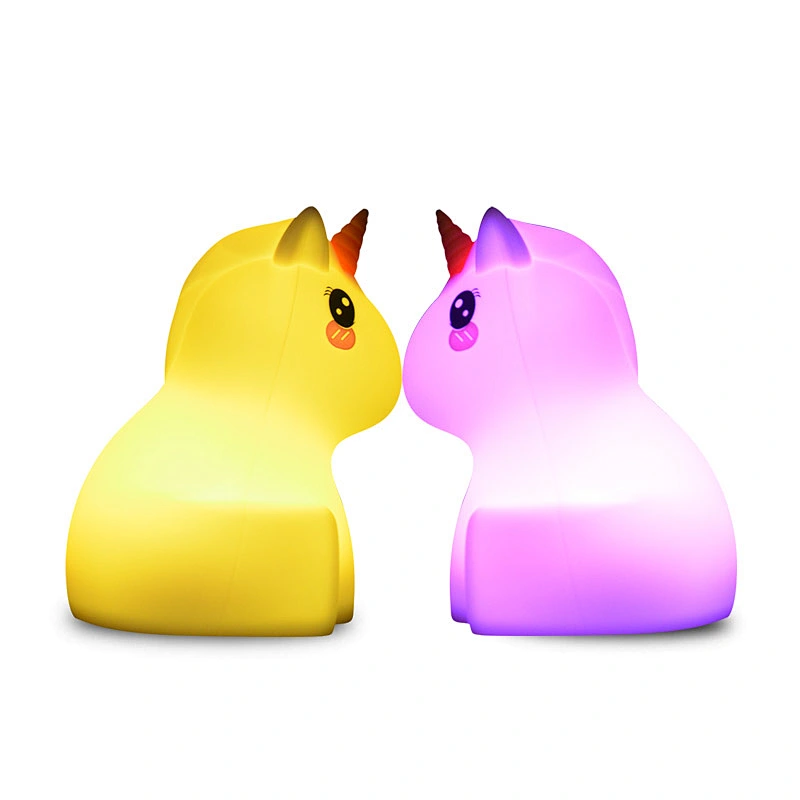 Hot sale Room Moon Mini Unicorn Silicone Baby Lamp Night Light
