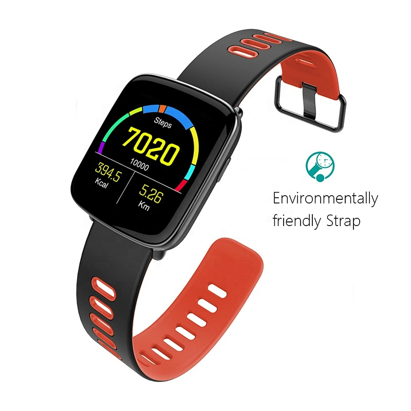 Accurate Heart Rate TFT Resolution GV68 1.54 Inch IP68 Waterproof Sensor Pedometer Sleep Monitor Sitting Alert Smart Watch