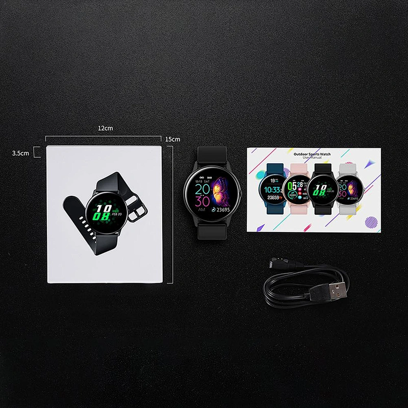 The trend of smart watch sports measure heart rate blood pressure compass air pressure led simple waterproof altitude function